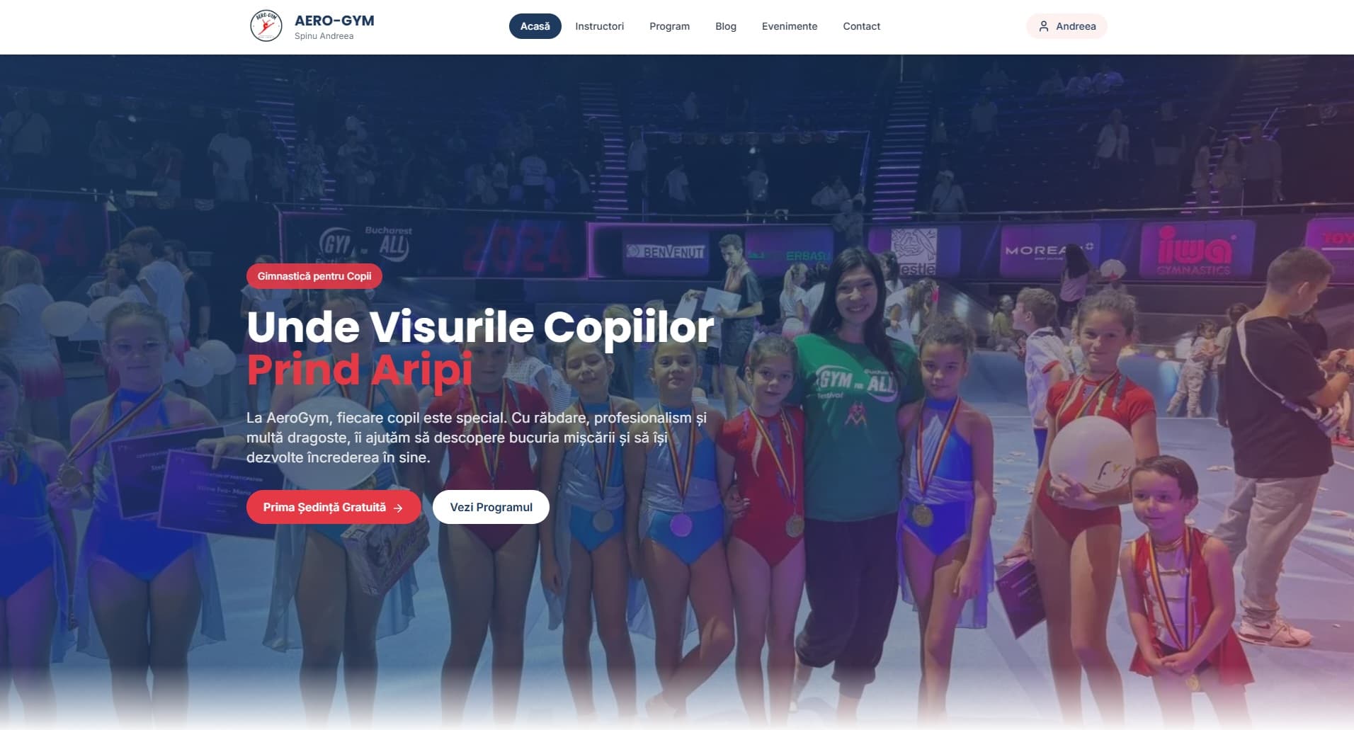 Screenshot AeroGym Constanța